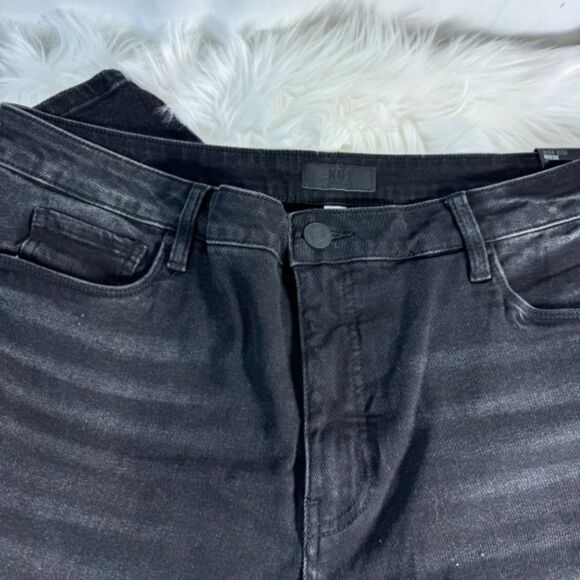 Kut From The Kloth NWT Reese Distressed High Rise Fab Ankle Straight Jeans Sz 18 - Picture 4 of 9